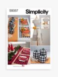 Simplicity Autumn / Halloween Table Decorations and Harvest Apron Sewing Pattern, S9357