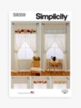 Simplicity Window Valances Sewing Pattern, S9359