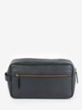 Barbour Highgate Leather Wash Bag, Black