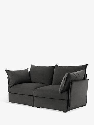 Model 06 Range, Swyft Model 06 Medium 2 Seater Sofa, Charcoal Velvet