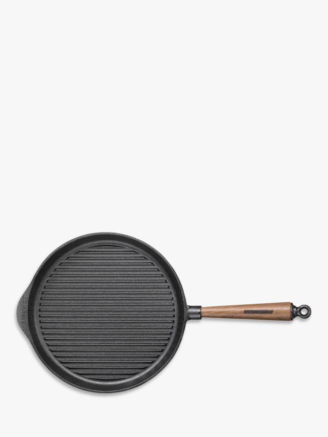 Skeppshult Cast Iron Pancake Pan | Walnut Handle