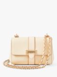 Aspinal of London Lottie Micro Pebble Leather Shoulder Bag, Ivory