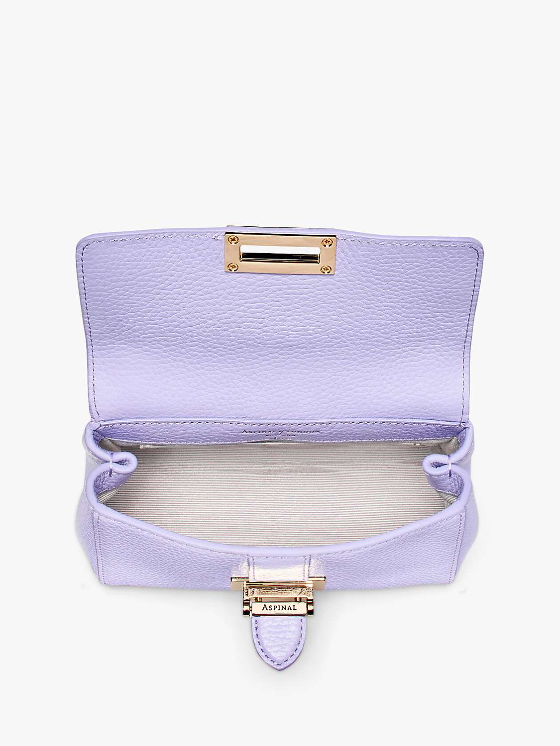 Buy Aspinal of London Lottie Micro Pebble Leather Shoulder Bag Online at johnlewis.com