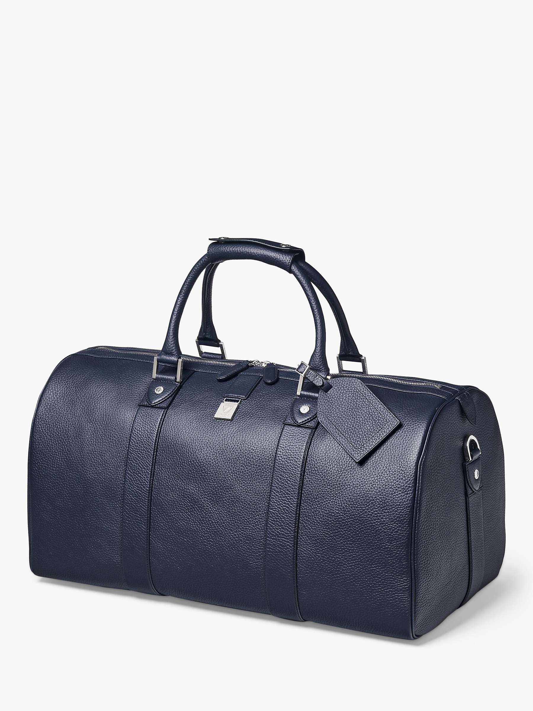 Buy Aspinal of London Boston Pebble Grain Leather Holdall Bag Online at johnlewis.com