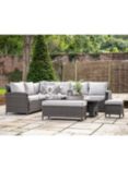 Gallery Direct Milson 8-Seater Height Adjustable Garden Dining Table & Chairs Set