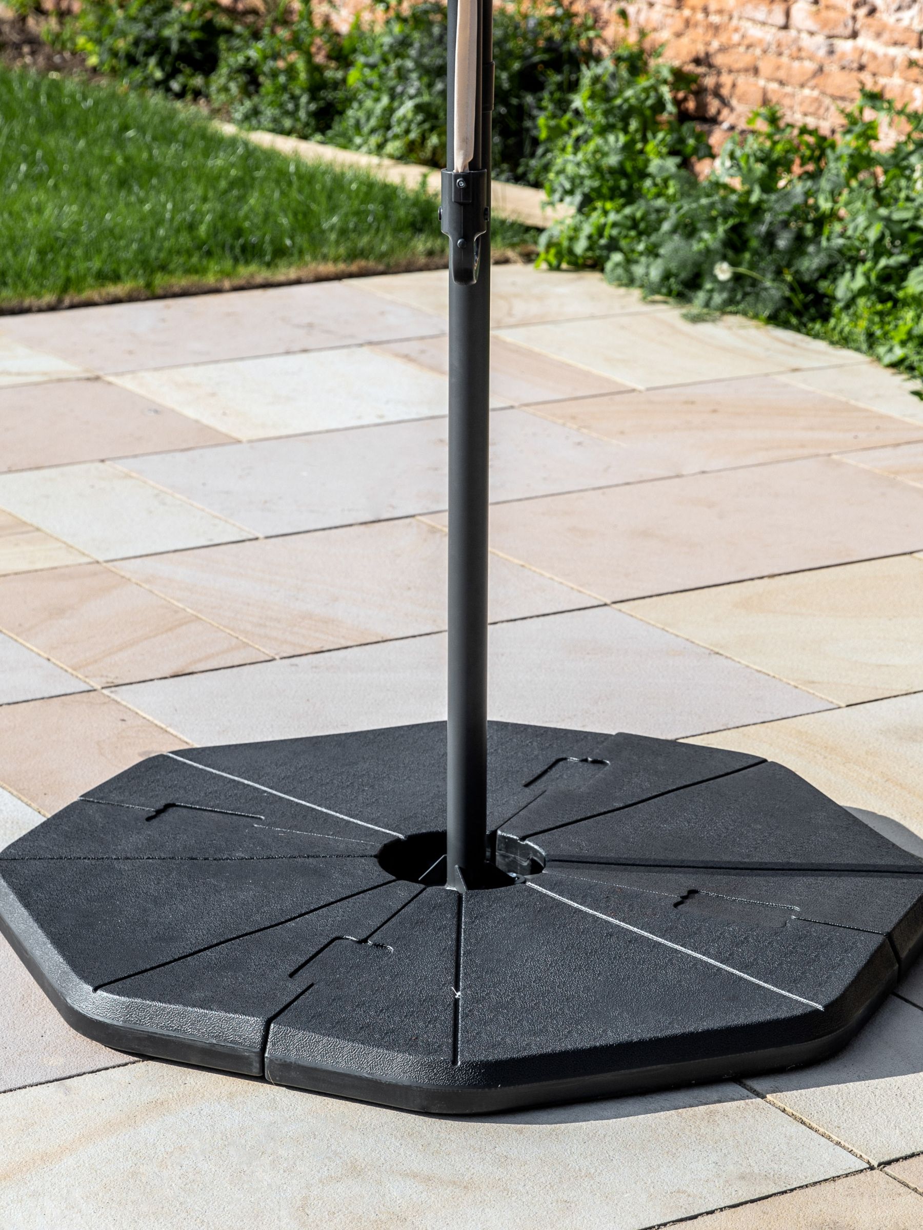 Photo of Gallery direct brockton cantilevered parasol base weight 60kg
