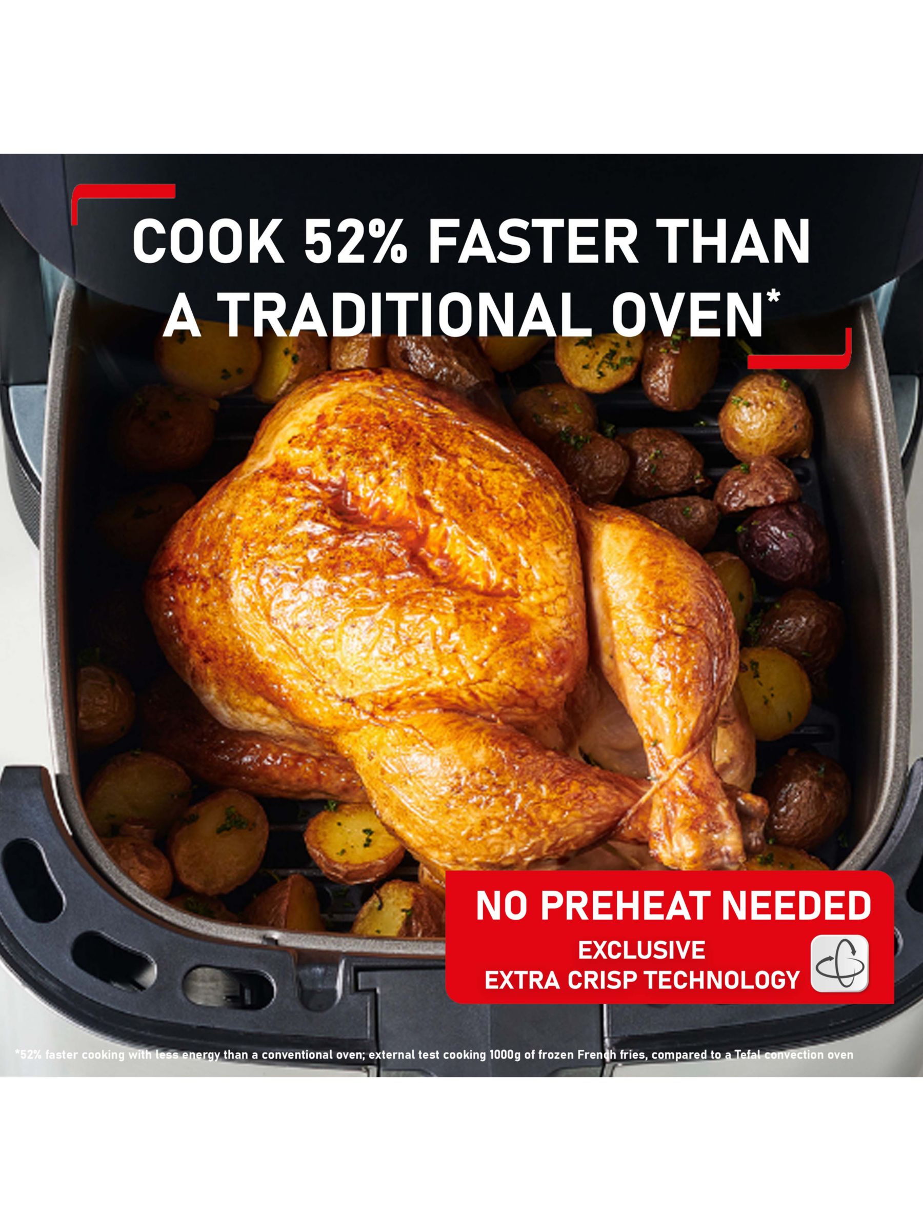 Tefal EasyFry XXL Digital Air Fryer, Grill & Steamer Cookbook UK:  Quick，Delicious & Juicy Recipes for Beginners to Make Perfect Fries,  Chicken