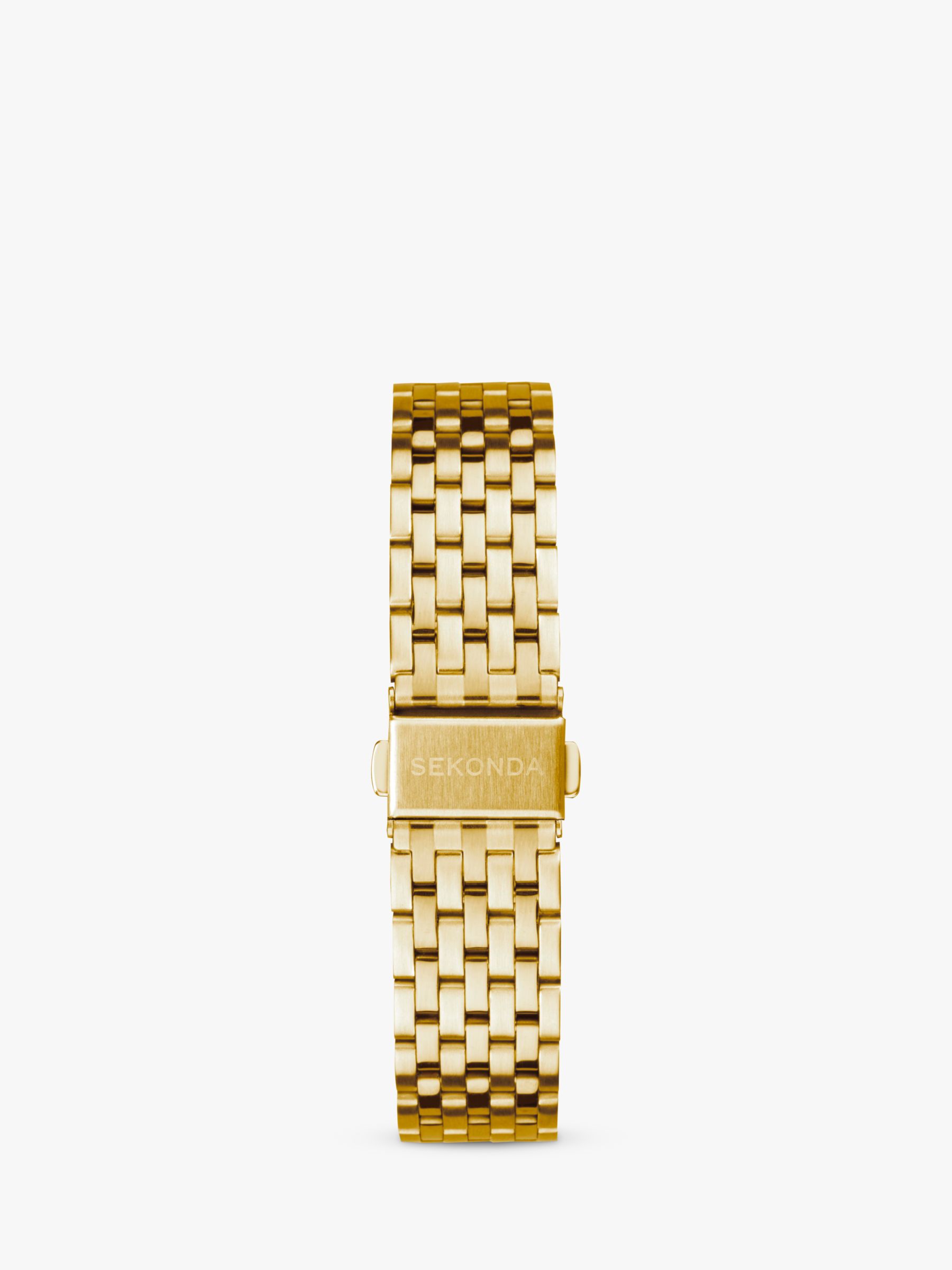 Sekonda Men's Chronograph Day Bracelet Strap Watch, Gold/Champagne 30040.27