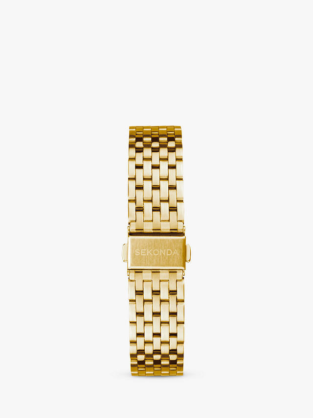 Sekonda Men's Chronograph Day Bracelet Strap Watch, Gold/Champagne 30040.27 