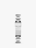 Sekonda 40475.27 Women's Crystal Mother of Pearl Date Bracelet Strap Watch, Silver/Pink