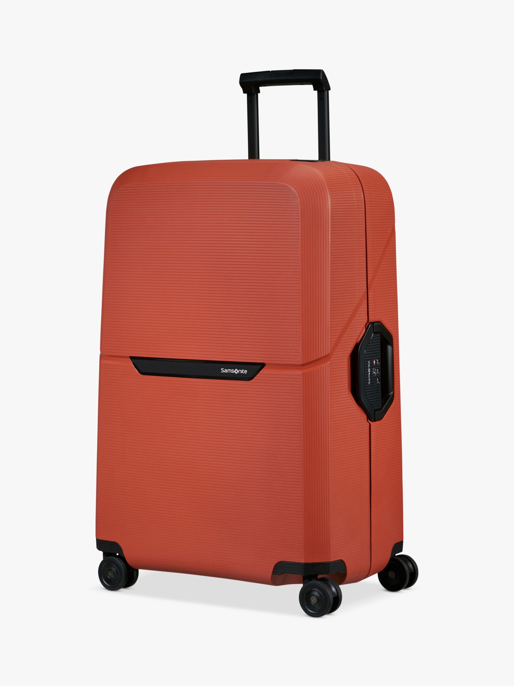 Samsonite Magnum Eco Spinner 75cm 4-Wheel Large Suitcase, Maple Orange