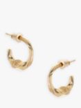 Tutti & Co Coast Twist Collection Twisted Half Hoop Earrings