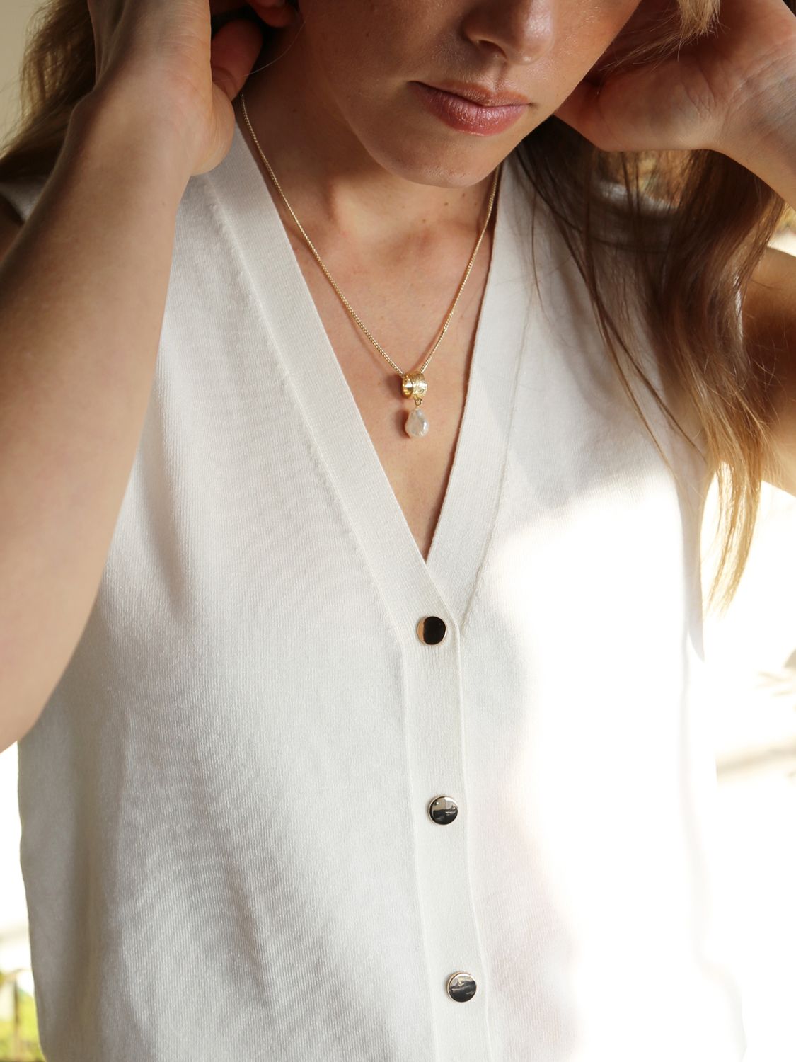 Buy Tutti & Co Textured Ring and Pearl Pendant Necklace Online at johnlewis.com