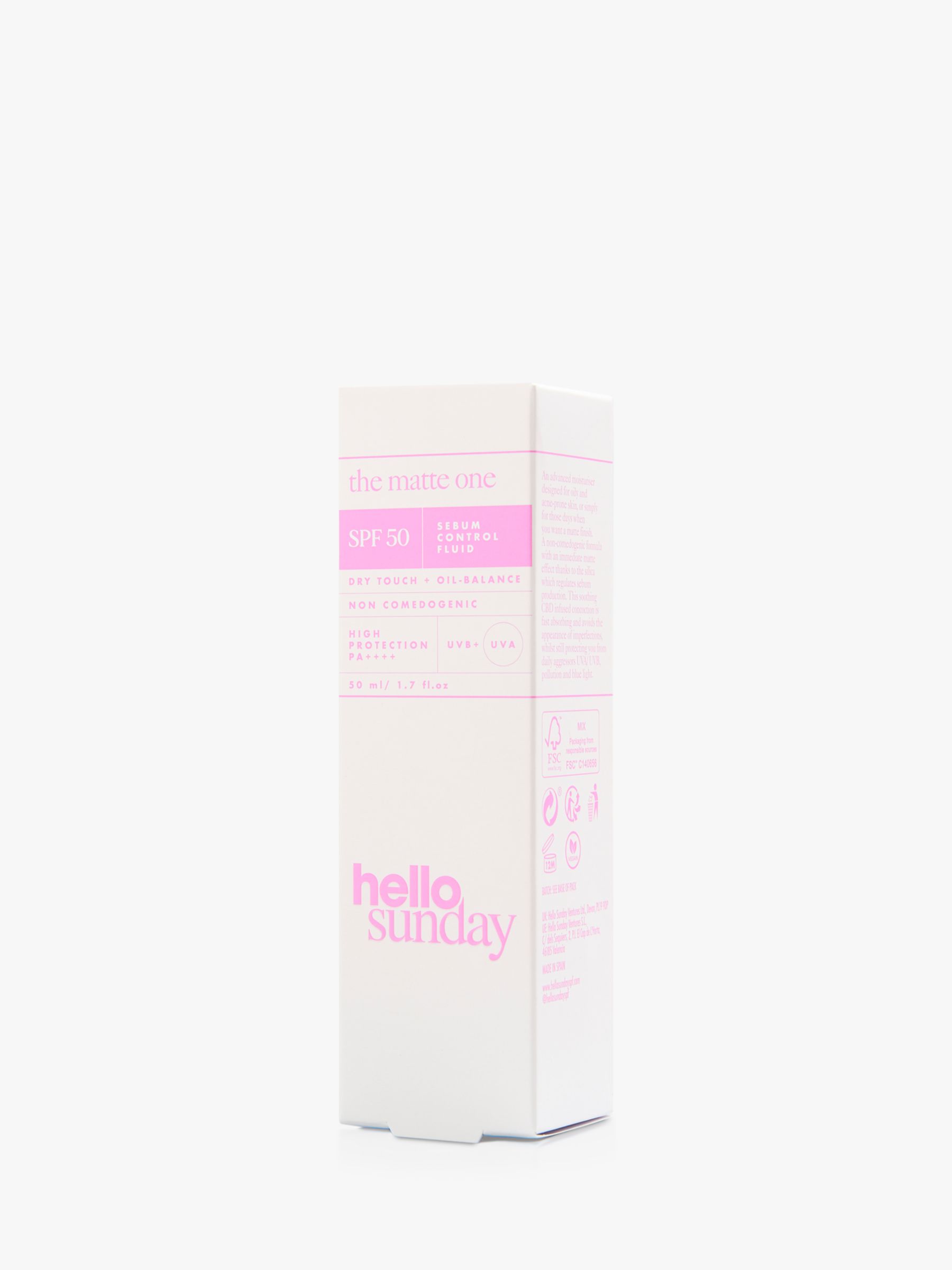 Hello Sunday The Matte One SPF 50, 50ml 5