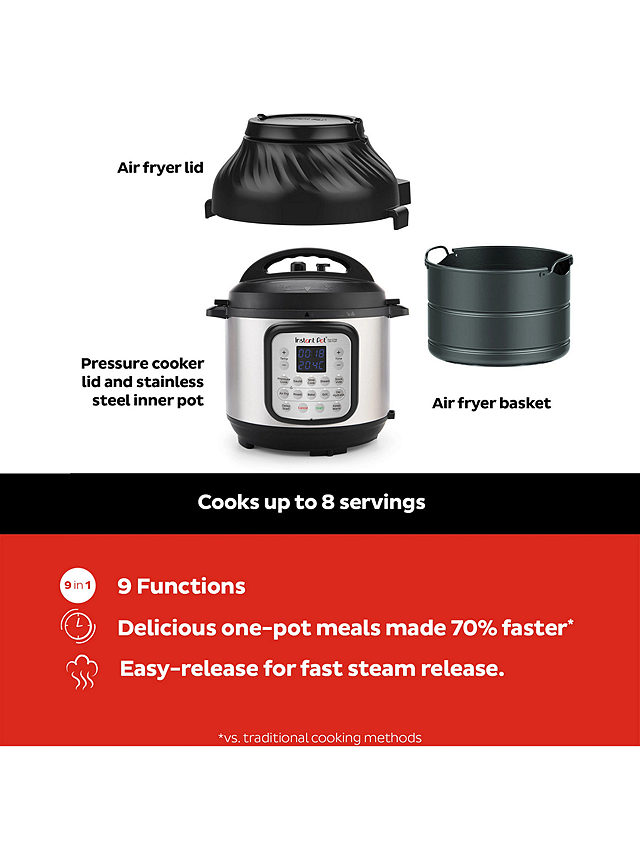 Instant Duo Crisp 6 11-in-1 Multi-Cooker & Air Fryer, 5.7L, Stainless Steel