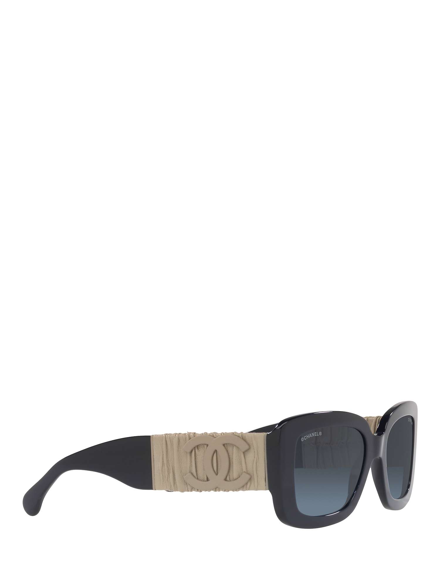Buy CHANEL Rectangular Sunglasses CH5473Q Blue/Blue Gradient Online at johnlewis.com