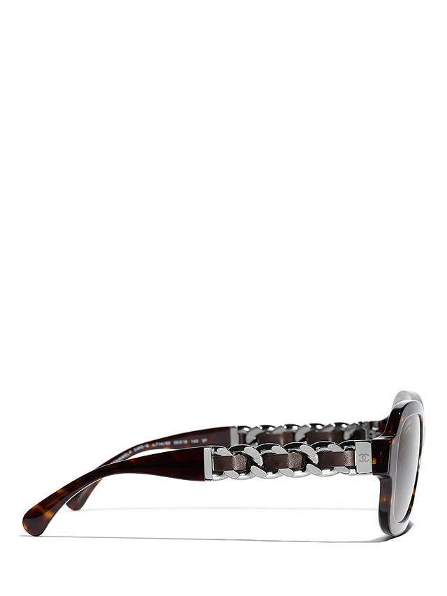 CHANEL Irregular Sunglasses CH5465Q Dark Havana/Brown
