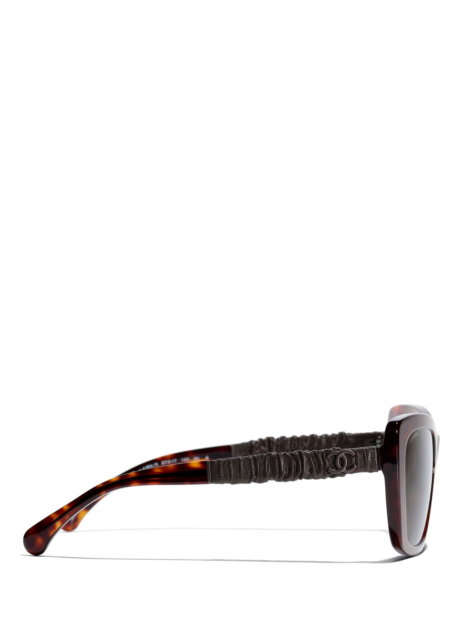 Buy CHANEL Irregular Sunglasses CH5476Q Havana/Brown Online at johnlewis.com