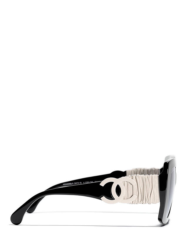 CHANEL Rectangular Sunglasses CH5474Q Black/Grey Gradient