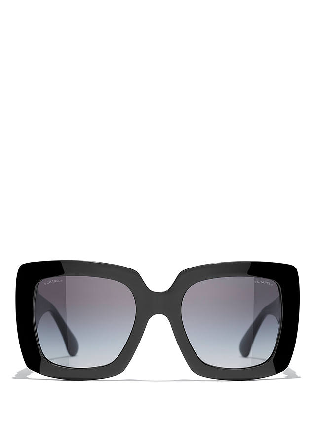 CHANEL Rectangular Sunglasses CH5474Q Black/Blue Gradient