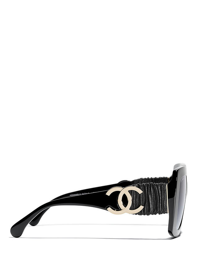 CHANEL Rectangular Sunglasses CH5474Q Black/Blue Gradient