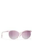 CHANEL Oval Sunglasses CH5448 Shiny Pink/Violet Gradient