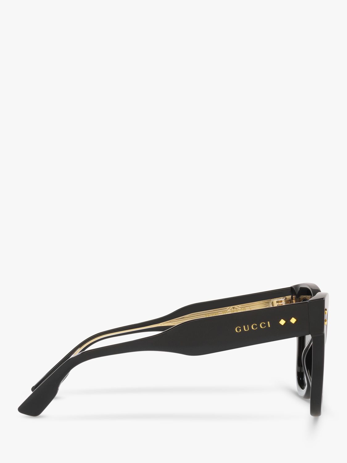 Gucci GG1082S Women's Cat's Eye Sunglasses, Black/Grey