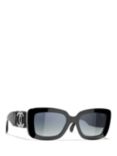 CHANEL Rectangular Sunglasses CH5473Q Black/Blue Gradient