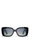 CHANEL Rectangular Sunglasses CH5473Q Black/Blue Gradient