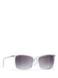 CHANEL Rectangular Sunglasses CH5447 Clear/Blue Gradient