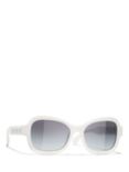 CHANEL Irregular Sunglasses CH5465Q White/Blue Gradient