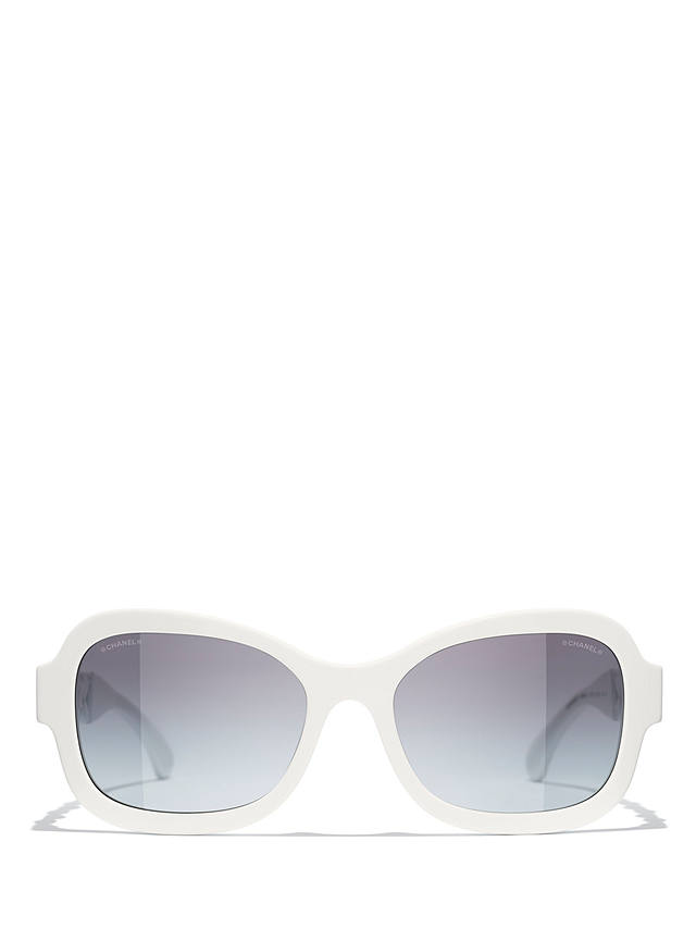 CHANEL Irregular Sunglasses CH5465Q White/Blue Gradient