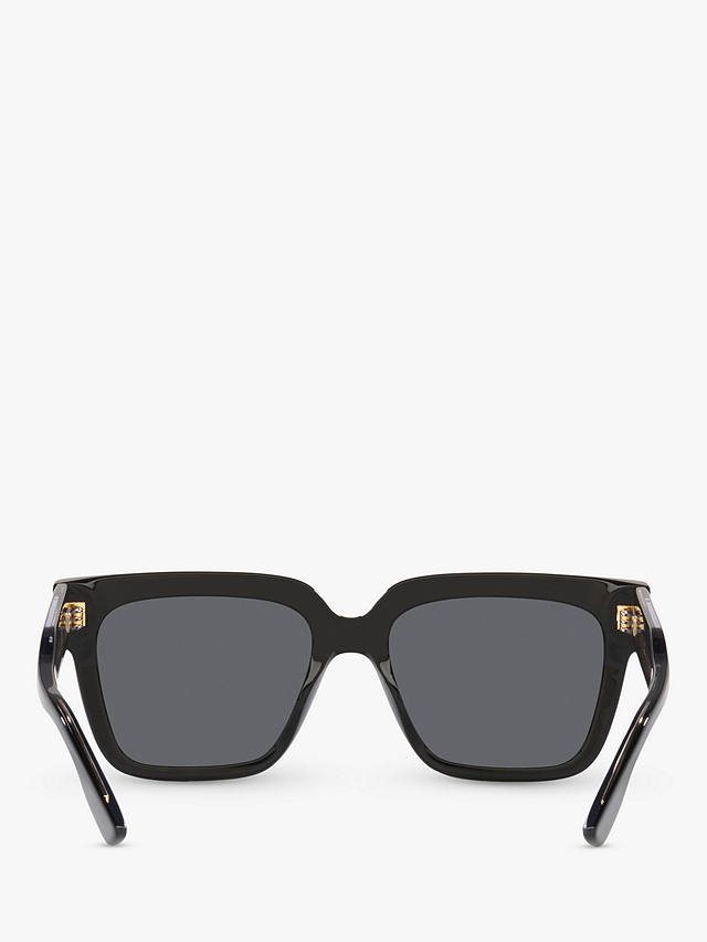 Gucci GG1084S Unisex Rectangular Sunglasses, Black/Grey
