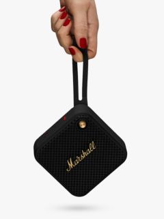 Marshall Willen Portable Bluetooth Speaker, Black & Brass