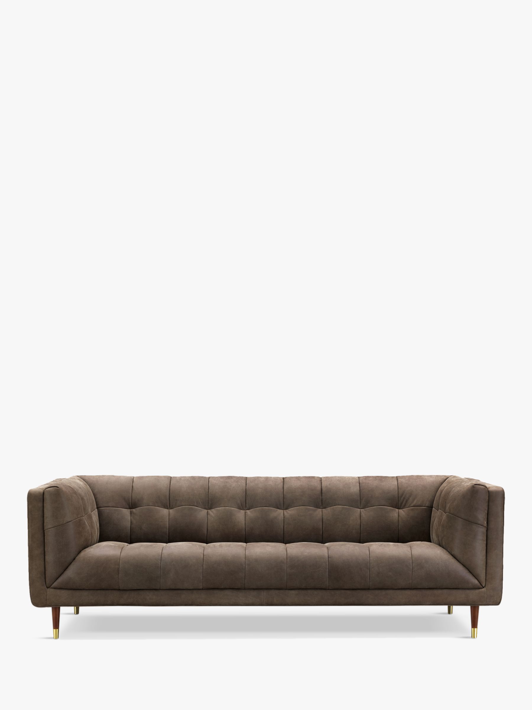 At The Helm Grace Grand 4 Seater Leather Sofa, Dragonstone Leather
