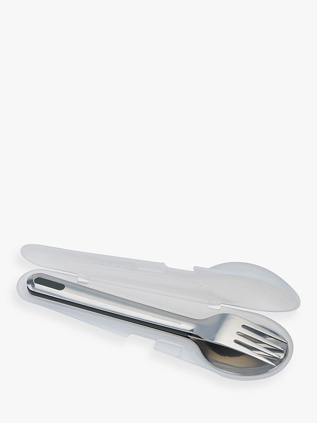Joseph Joseph On The Go Compact Portable Stainless Steel Cutlery Set, Anthracite