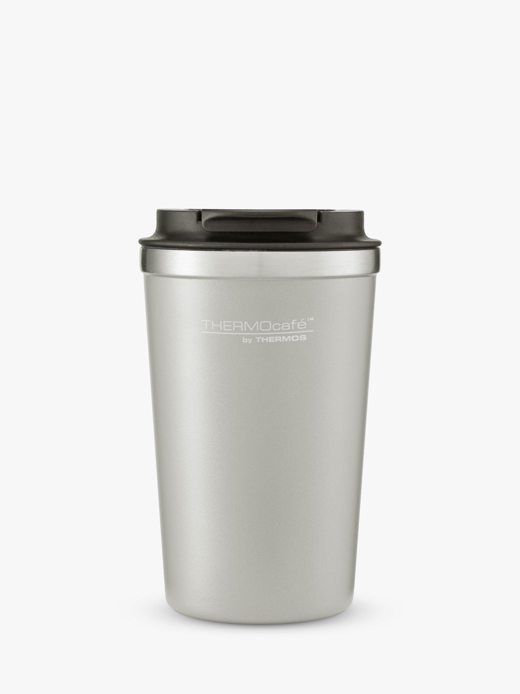 Thermos Thermocafe Earth Collection Double Wall Insulated Stainless Steel  Travel Mug, 340ml, Black Slate