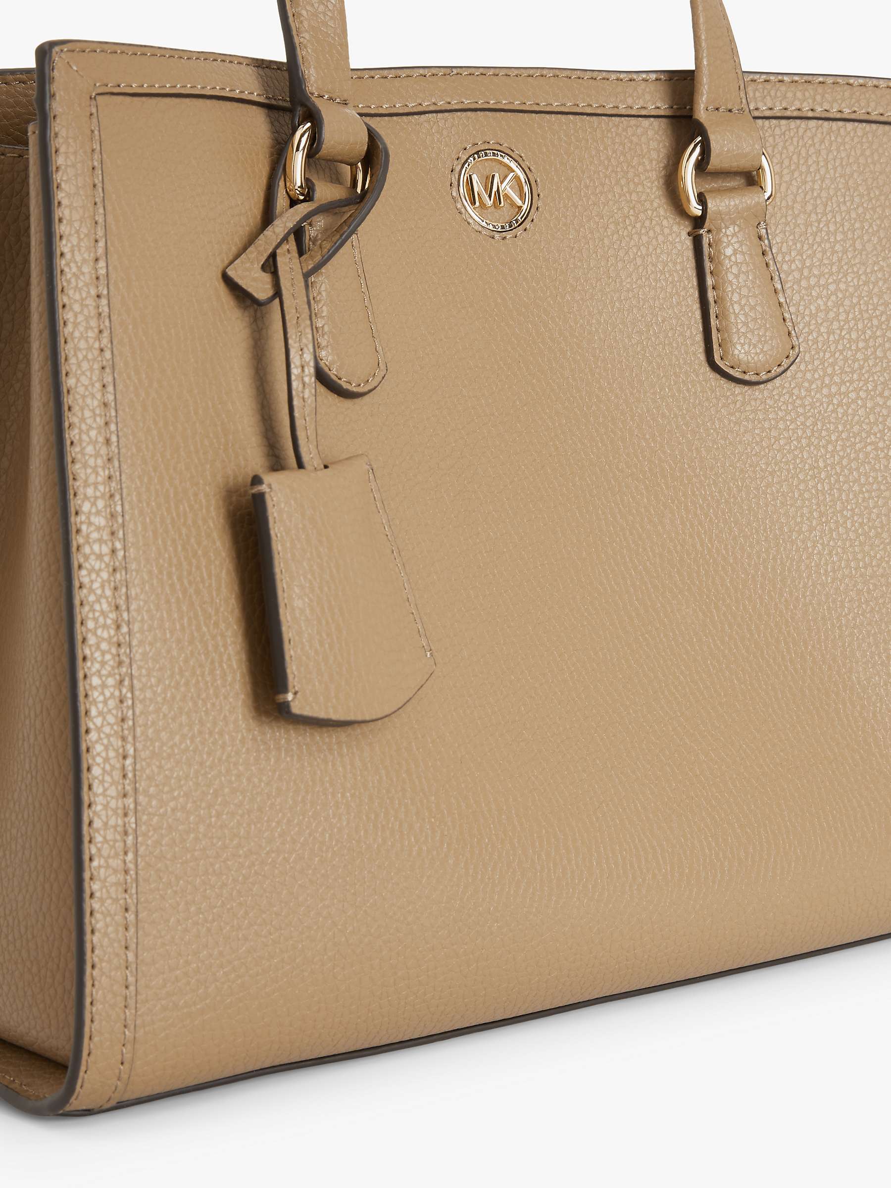 Michael Kors Chantal Medium Pebbled Leather Satchel Womens Bags Satchel bags and purses 