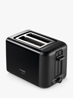 Bosch Design Line TAT3P423GB Variable Controls 2 Slot Stainless Steel Toaster, Black