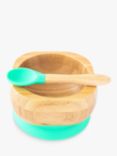 eco rascals Baby Suction Bowl & Spoon Set, Green