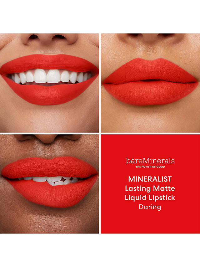 bareMinerals MINERALIST Lasting Matte Liquid Lipstick, Daring 3