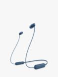 Sony WI-C100 Bluetooth Wireless In-Ear Headphones with Mic/Remote, Blue