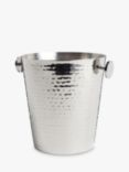 John Lewis Hammered Stainless Steel Champagne & Wine Ice Bucket, Silver