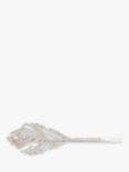Jon Richard Silver Plated Cubic Zirconia Feather Hair Slide, Silver