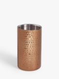 John Lewis Hammered Stainless Steel Wine Cooler, Copper