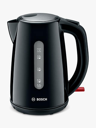Bosch Country II TWK7503GB Cordless Kettle, 1.7L, Black