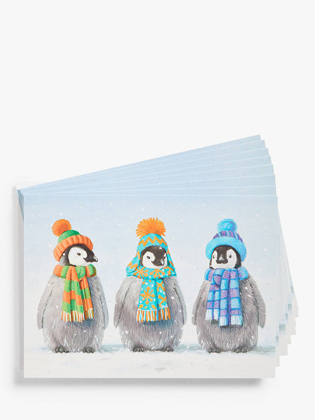 johnlewis.com | Museums & Galleries Baby Penguins Charity Christmas Cards, Pack of 8