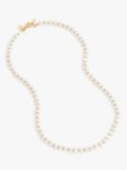 Dower & Hall Halo Freshwater Pearl Beaded Necklace, Gold