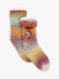 John Lewis Sparkle Tie Dye Slipper Socks, Multi
