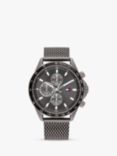 Tommy Hilfiger 1792019 Men's Miles Chronograph Mesh Bracelet Strap Watch, Grey